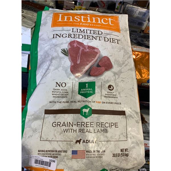 Instinct Limited Ingredient Grain Free Lamb Dog Kibble 20Lbs