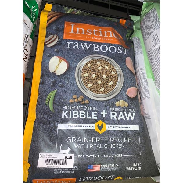 Instinct Raw Boost High Protein Kibble + Raw Chicken Cat Kibble 10Lbs