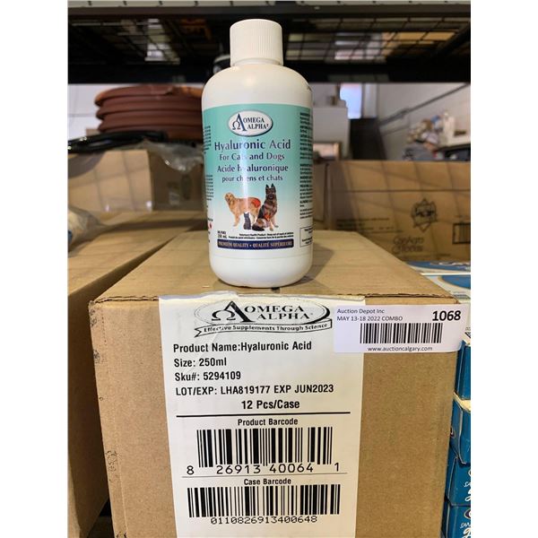 Alpha Omega Hyaluronic Acid for Cats & Dogs 12x250ml