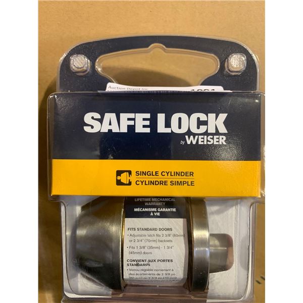 Weiser Safe Lock Replacement Deadbolt - Single Cylinder