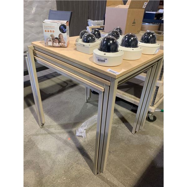 Lot of 3 Nesting Retail Display Tables