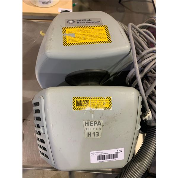 Nilfisk Backvacuum Hepa Vacuum CleanerIP20 - 1200W