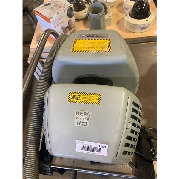 Nilfisk Backvacuum Hepa Vacuum CleanerIP20 - 1200W