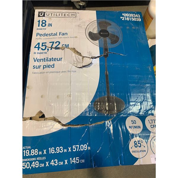 Utilitech 18" Black Stand up House Fan
