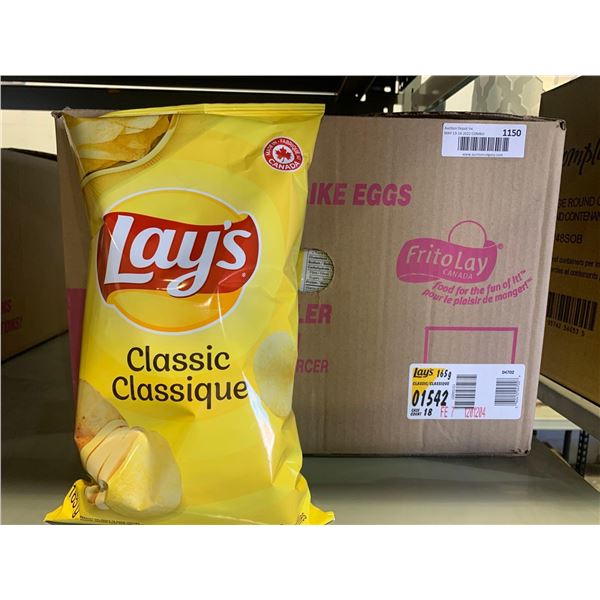 Lays Classic Potato Chips 18X165g
