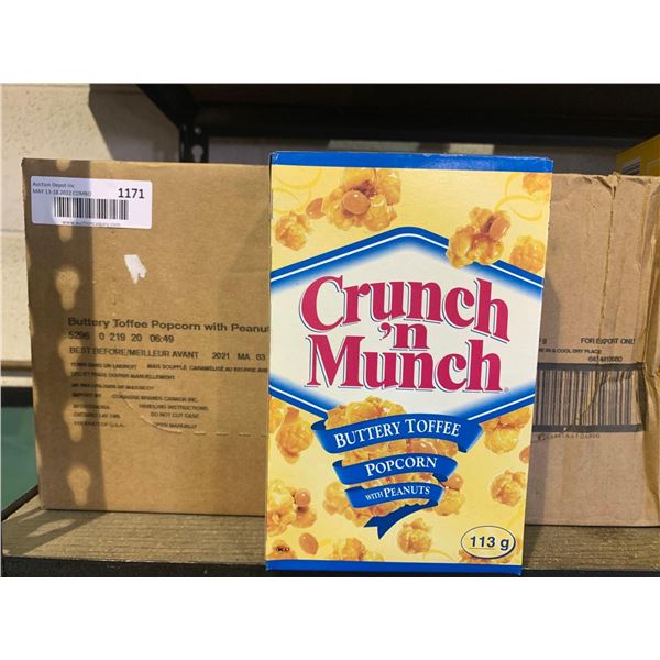 Crunch & Munch Buttery Toffee Popcorn 12X113g