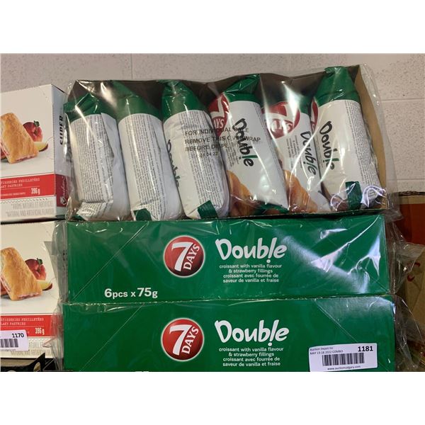 7 Days Vanilla & Strawberry Filled Croissants 3- 6 x75g