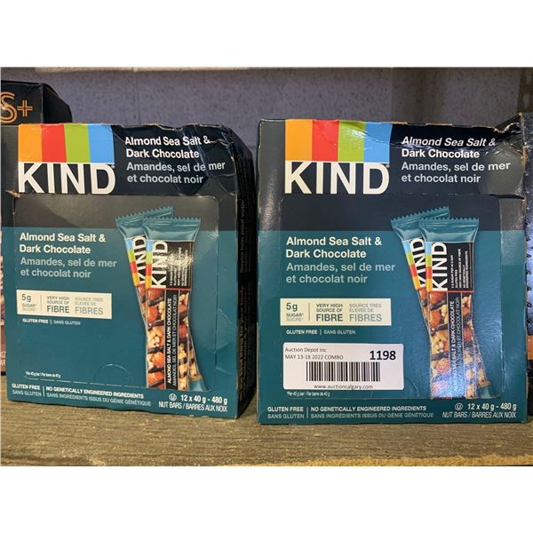 Kind Almond, Sea Salt & Dark Chocolate Snack Bars 2-12x40g