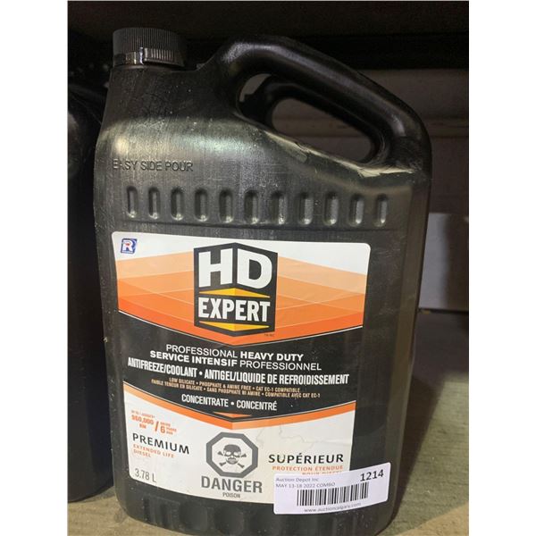 HD Expert Professional Heavy Duty Antifreeze/Coolant 4x 3.78L
