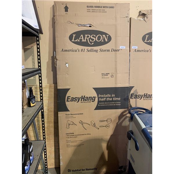 Larson Easy Hang Storm Door  - Tradewinds White 32x80"