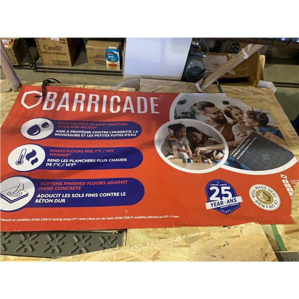 Barricade Air Plus Subfloor 4 - 24x24" Tiles Per Lot