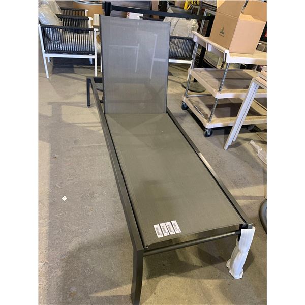 New Solid Frame Adjustable Deck Lounge - Brown