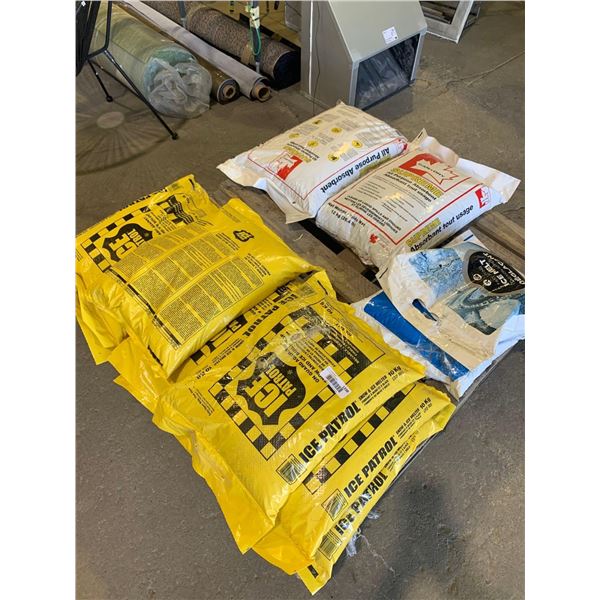 Pallet Lot Ice Patrol Ice Melt, Can Dry Spill Absorbent & Circle K Ice Melt