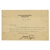 Image 1 : William H. Taft Typed Letter Signed