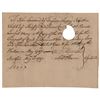 Image 1 : Oliver Wolcott, Jr. Document Signed