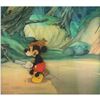 Image 1 : Mickey Mouse production cel and hand-painted background from Lonesome Ghosts/Little Hiawatha