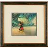 Image 2 : Mickey Mouse production cel and hand-painted background from Lonesome Ghosts/Little Hiawatha