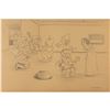 Image 1 : Frank Follmer preliminary concept drawing from Snow White and the Seven Dwarfs