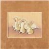 Image 2 : Three bunnies and pillow production cels from Snow White and the Seven Dwarfs