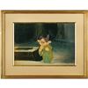 Image 2 : Dopey production cel and master background from Snow White and the Seven Dwarfs