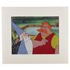 Image 2 : Merlin and Sir Ector production cels from The Sword in the Stone