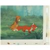 Image 2 : Tod and Copper production cel and master background from Fox and the Hound