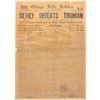 Image 1 : Harry S. Truman and Thomas Dewey Signed Front Page of the Chicago Daily Tribune Newspaper