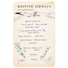 Image 1 : Winston Churchill Signed Menu and Used Cigar Band