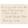 Image 1 : Julia Ward Howe Autograph Quote Signed from 'Battle Hymn of the Republic'