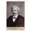 Image 1 : Samuel L. Clemens Signed Photograph