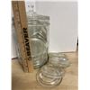 Image 2 : Vintage Jar Glass Lids in Container
