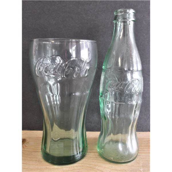 Coca Cola Bottle and Glass