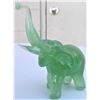 Image 1 : Small Green Glass Elephant