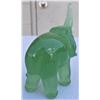 Image 2 : Small Green Glass Elephant