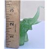 Image 3 : Small Green Glass Elephant