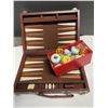 Image 1 : Games , Backgammon in Case , Dice, Slider Pieces