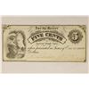 Image 1 : 1862 - 5 CENT OBSOLETE BANK NOTE, HAND SIGNED CU