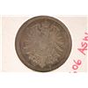 Image 2 : 1881 A GERMAN SILVER 1 MARK (VG) .1606 ASW