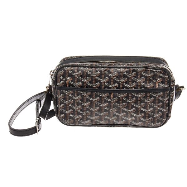 Goyard Black Goyardine Coated Canvas Sac Cap Vert Crossbody Bag
