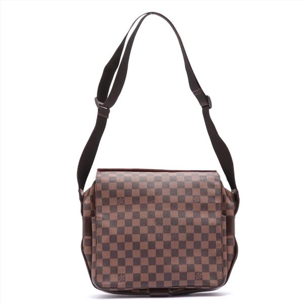 Louis Vuitton Damier Ebene Canvas Leather Naviglio Messenger Bag