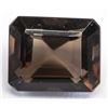 Image 1 : 17.90ct Rectangular Brown Natural Smoky Quartz GLI