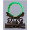 Image 1 : Chinese Jadeite Green Carved Bangle