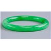 Image 3 : Chinese Jadeite Green Carved Bangle