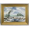 Image 2 : Oil on Canvas Winter Landscape Yuro