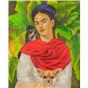 Image 2 : Mexican Oil on Canvas Signed Frida Kahlo