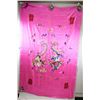 Image 1 : Chinese Silk Pink Embroidery Phoenix and Dragon
