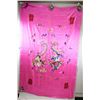 Image 1 : Chinese Silk Pink Embroidery Phoenix and Dragon