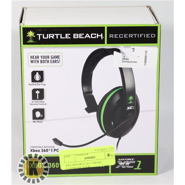 TB EARFORCE XC1 XB360 COMMUNICATOR