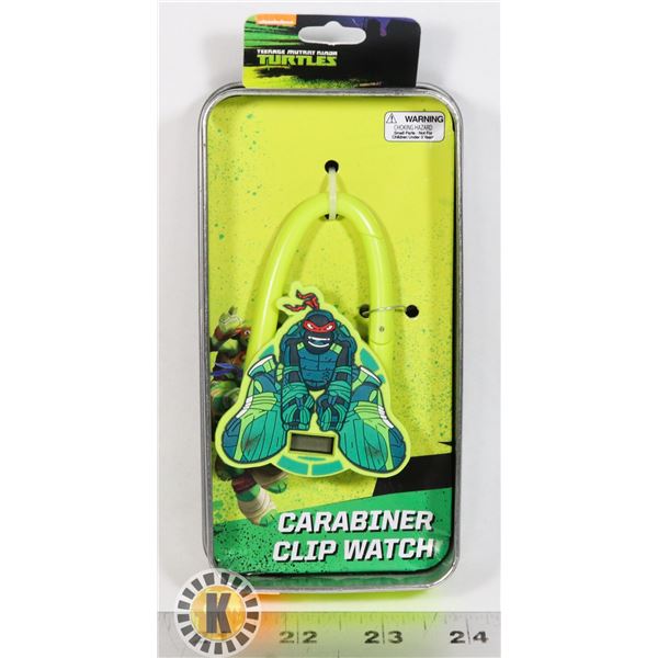 KIDS CARABINER WATCH TEENAGE MUTANT NINJA TURTLES