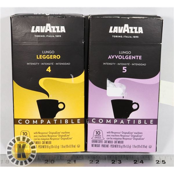 LOT OF 2 LAVAZZA COFFEE CAPSULES